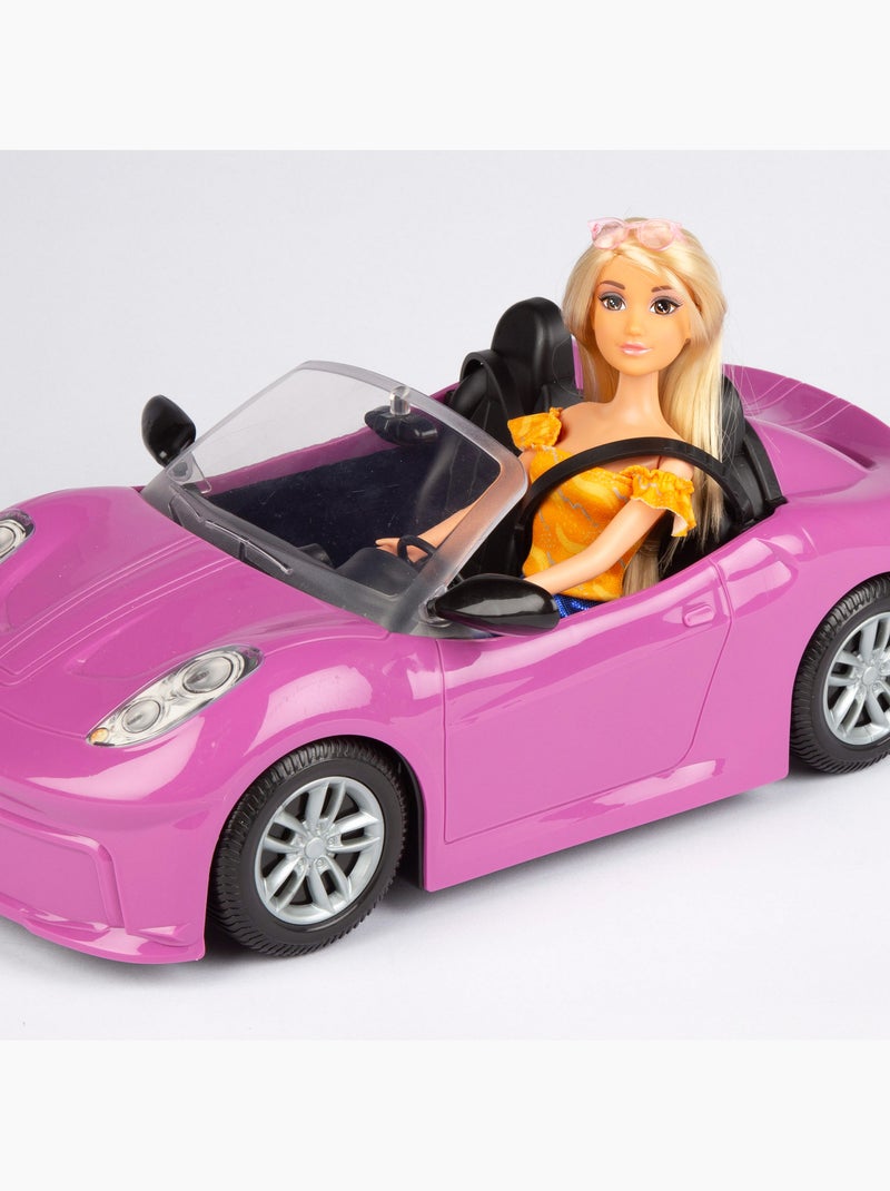 Muñeca con coche deportivo y accesorios isabella N/D - Kiabi