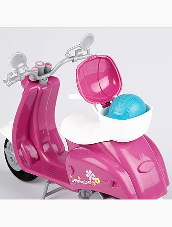 Muñeca con scooter y accesorios isabella