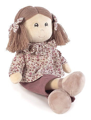 Muñeca de peluche bibi para niños con flores de cerezo | Pasito a pasito