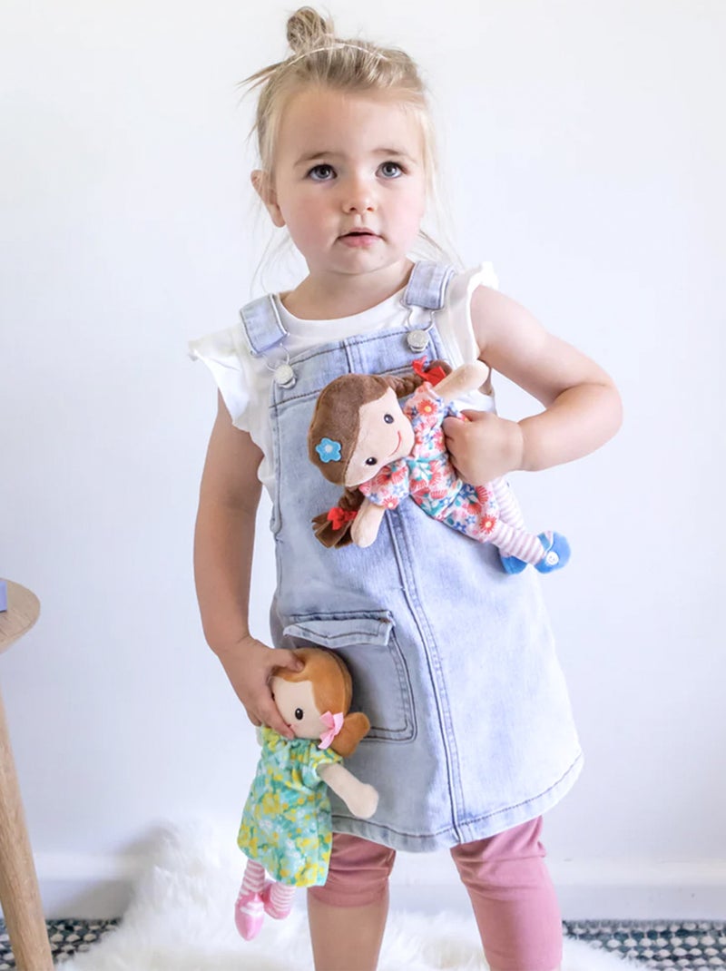 Muñeca de peluche para niños, matilda | Tiger Tribe Rojo - Kiabi