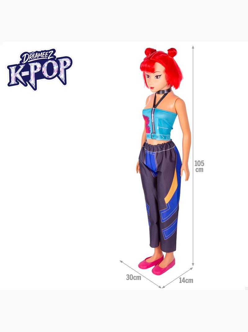 Muñeca grande 105 cm pelo rojo + 3 años k-pop diva squad N/D - Kiabi