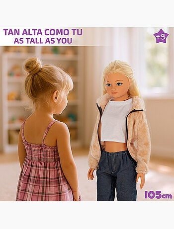 Muñeca grande denim 105 cm maria casual