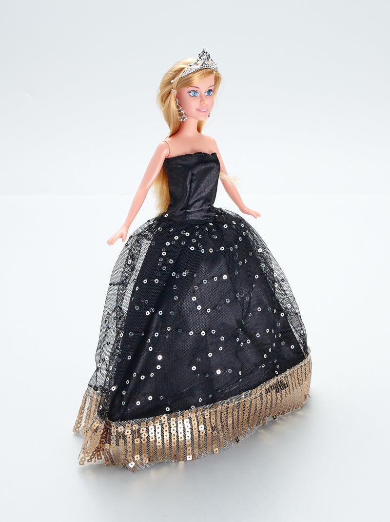 Muñeca 'Lisa con vestido de gala' negro - Kiabi