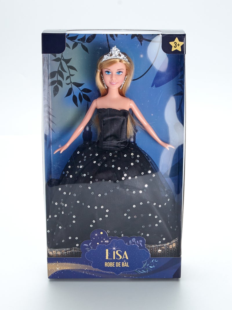 Muñeca 'Lisa con vestido de gala' negro - Kiabi