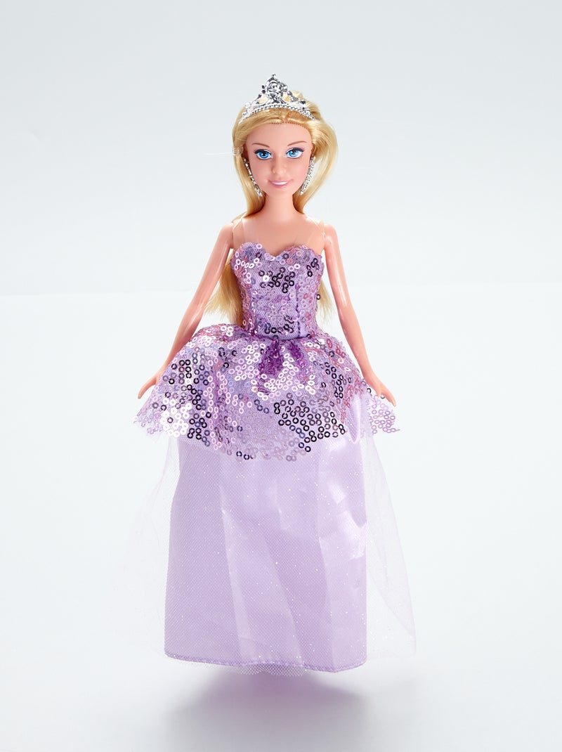 Muñeca 'Lisa con vestido de gala' violeta - Kiabi