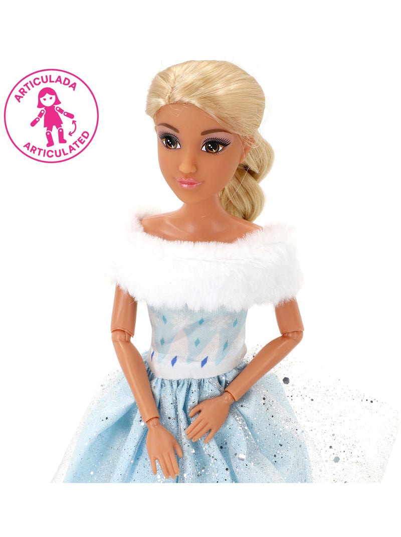 Muñeca princesa 30 cm con caballo blanco y accesorios isabella N/D - Kiabi