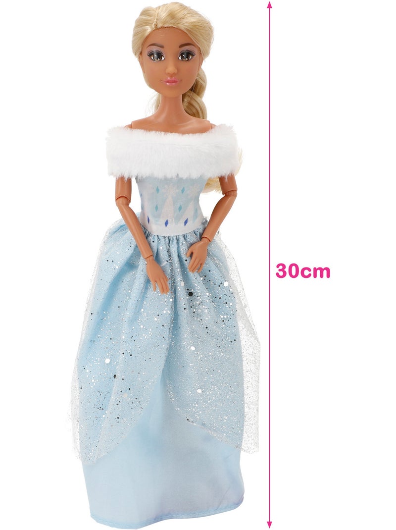 Muñeca princesa 30 cm con caballo blanco y accesorios isabella N/D - Kiabi