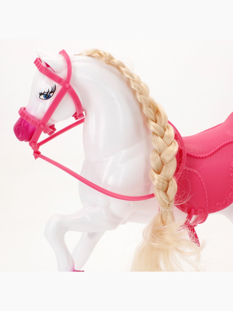 Muñeca princesa 30 cm con caballo blanco y accesorios isabella N/D - Kiabi