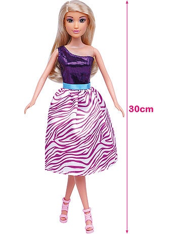 Muñeca princesa 30 cm con vestidos y accesorios isabella