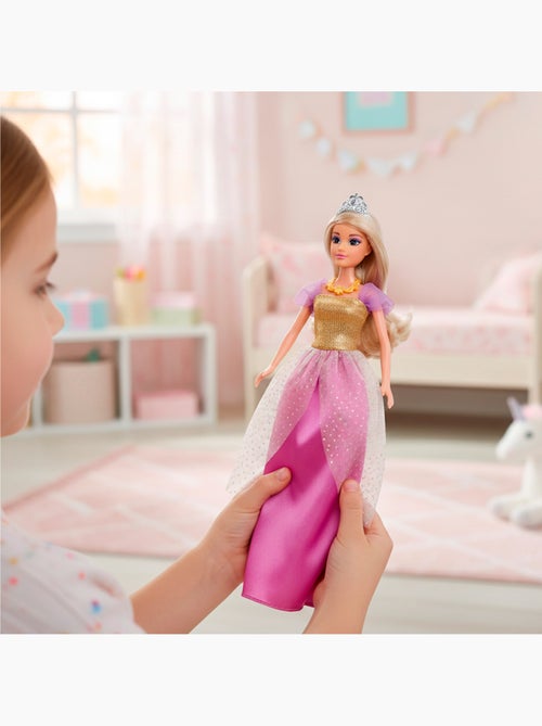 Muñeca princesa 30 cm con vestidos y accesorios isabella - Kiabi