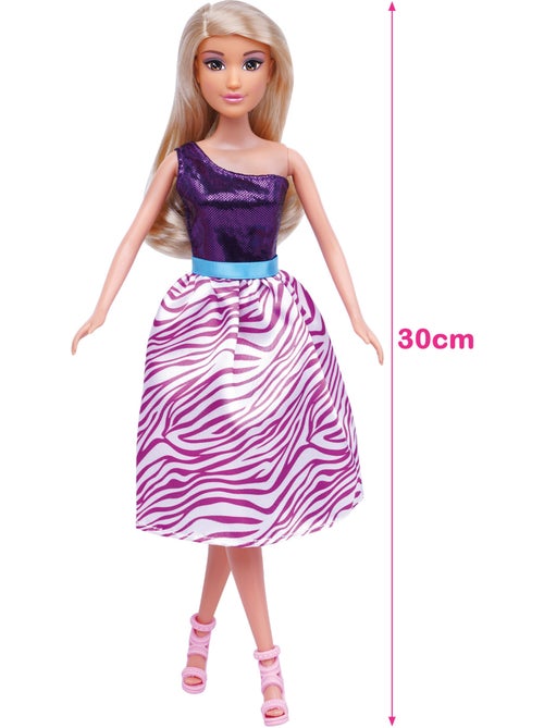 Muñeca princesa 30 cm con vestidos y accesorios isabella - Kiabi