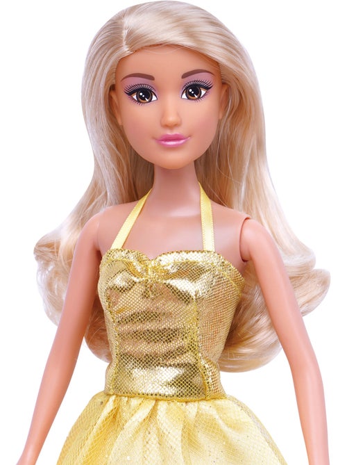 Muñeca princesa 30 cm con vestidos y accesorios isabella - Kiabi