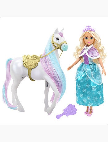 Muñeca princesa con caballo y accesorios + 3 años dreameez
