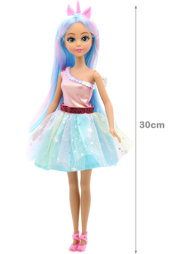 Muñeca princesa unicornio con coche + 3 años dreameez N/D - Kiabi