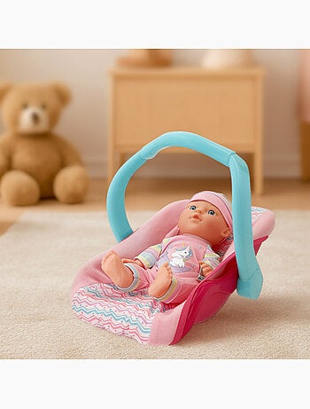 Muñeco bebé 30 cm con sillita y accesorios colorbaby's