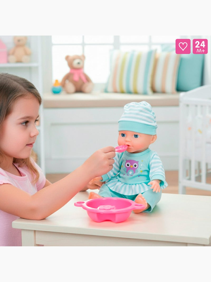 Muñeco bebé 30 cm con trona y accesorios colorbaby's N/D - Kiabi
