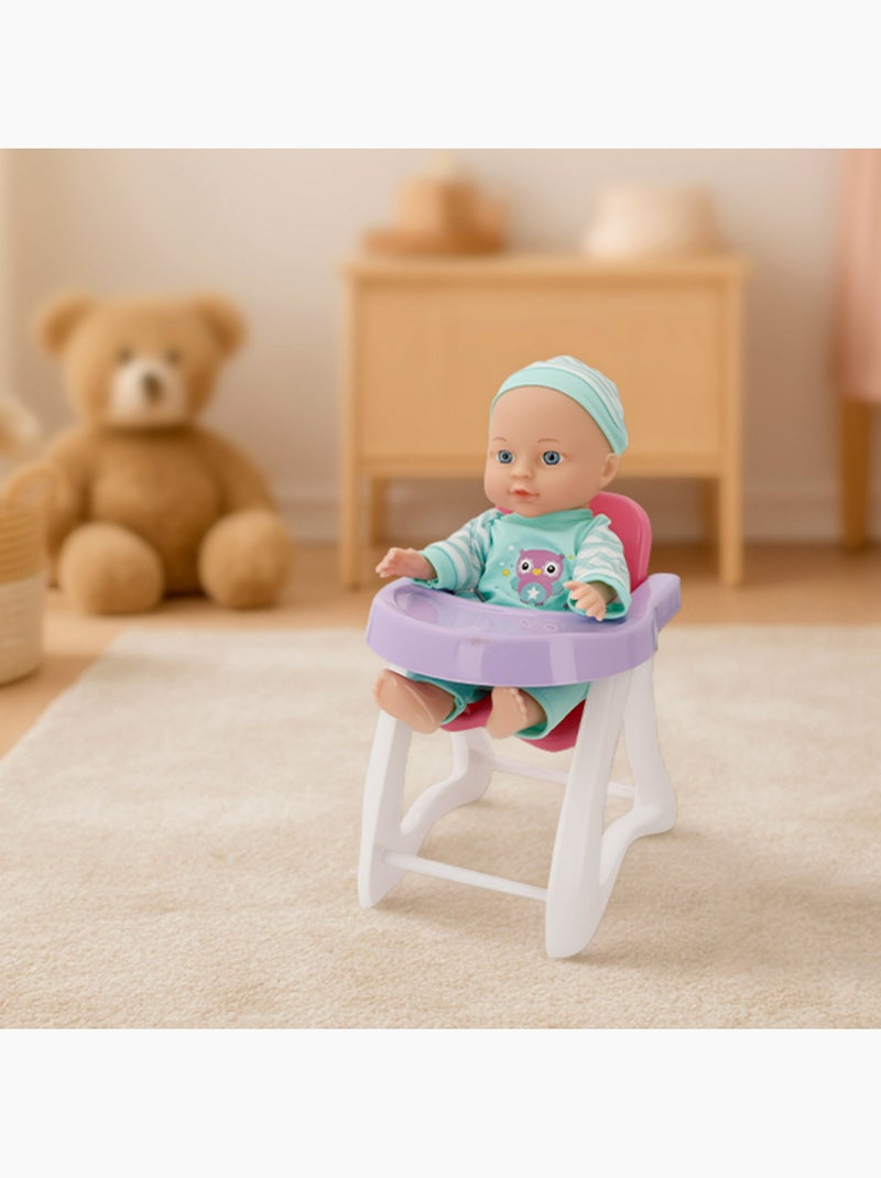 Muñeco bebé 30 cm con trona y accesorios colorbaby's N/D - Kiabi
