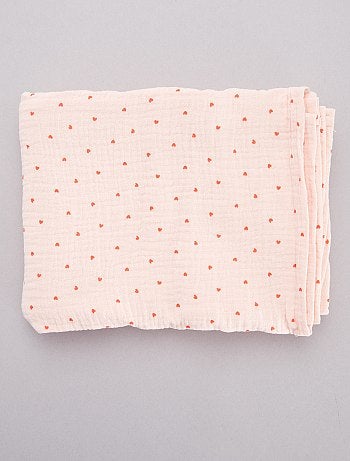 Muselina con estampado de 'corazones' - Kiabi