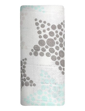 Muselina con estampado de estrellas