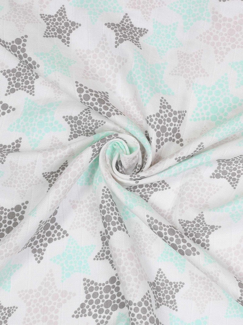 Muselina con estampado de estrellas Blanco - Kiabi