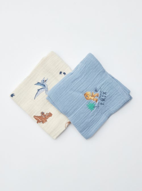 Muselinas 'Jurassic Explorers' - pack de 2 - Kiabi