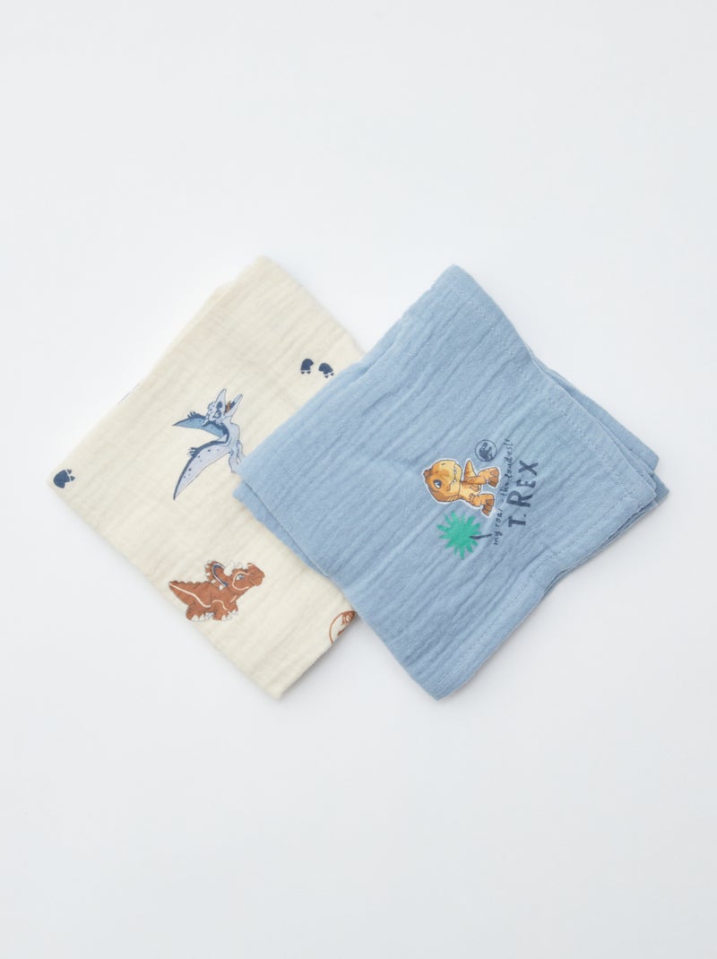 Muselinas 'Jurassic Explorers' - pack de 2 BLANCO - Kiabi