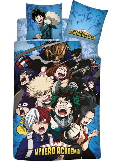 My Hero Academia, Juego de sábanas infantil 3 piezas, estampado reversible 100% algodón - Kiabi My Hero Academia, Juego de sábanas infantil 3 piezas, estampado reversible 100% algodón - Kiabi