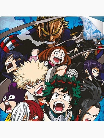My Hero Academia, Juego de sabanas infantil estampado reversible 100% algodón