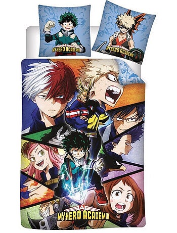 My Hero Academia, juego de sabanas infantil impresa reversible