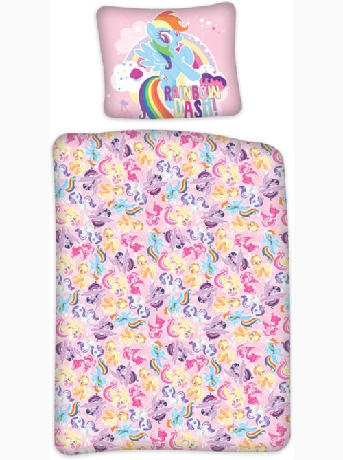 My Litlle Pony - Juego de sábanas para bebé de algodón reversible - Kiabi