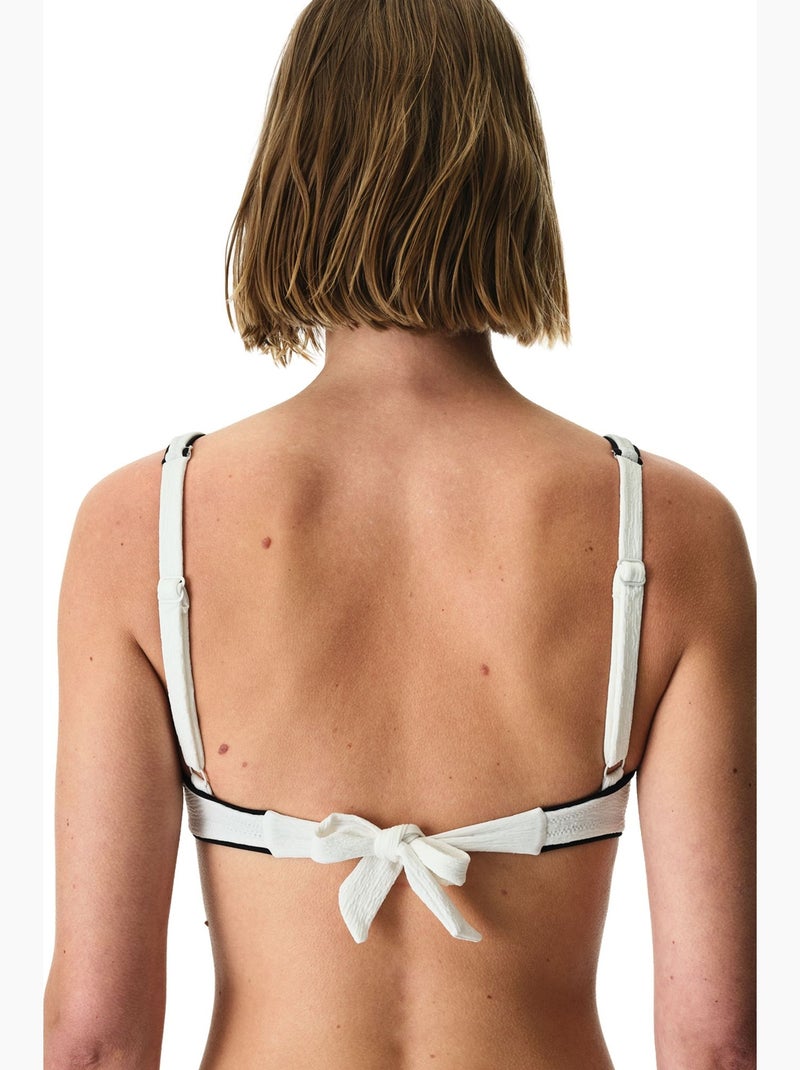 Nadia top de bikini texturizado penti Blanco roto - Kiabi
