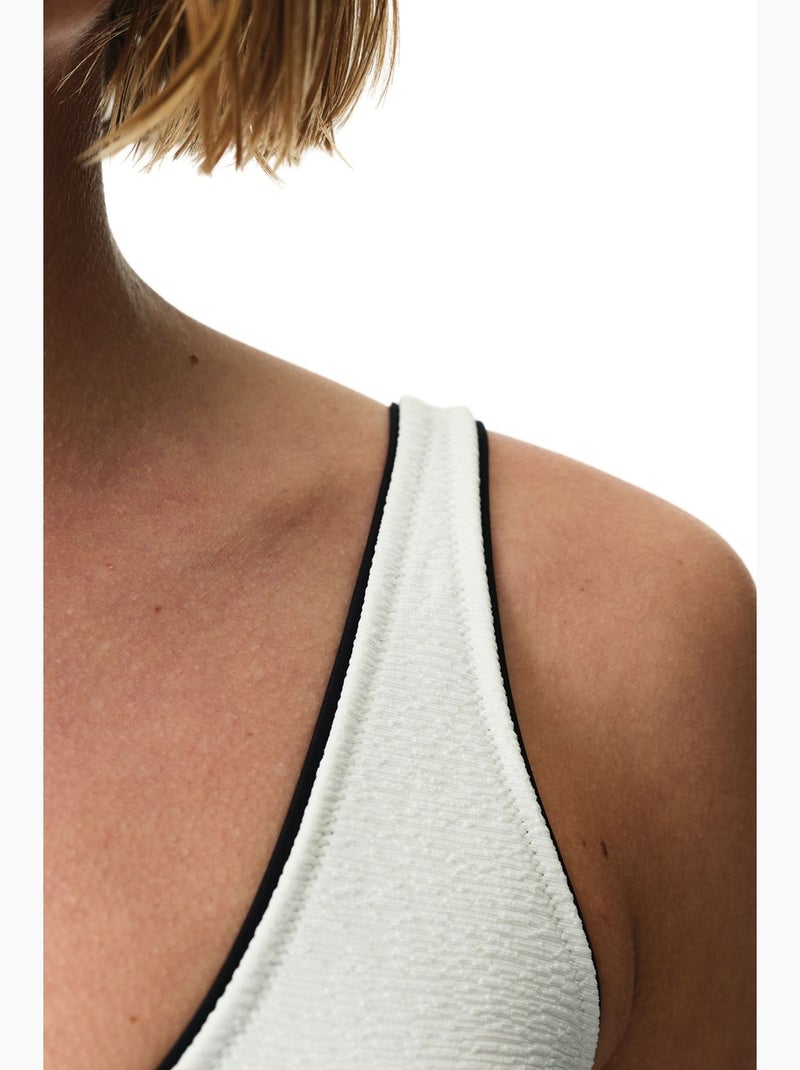 Nadia top de bikini texturizado penti Blanco roto - Kiabi