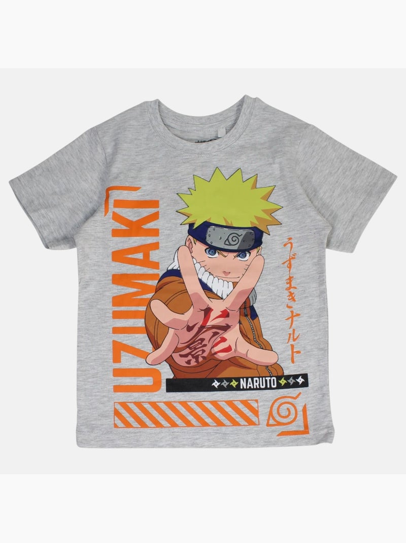 Naruto - Conjunto camiseta y short niño Gris - Kiabi