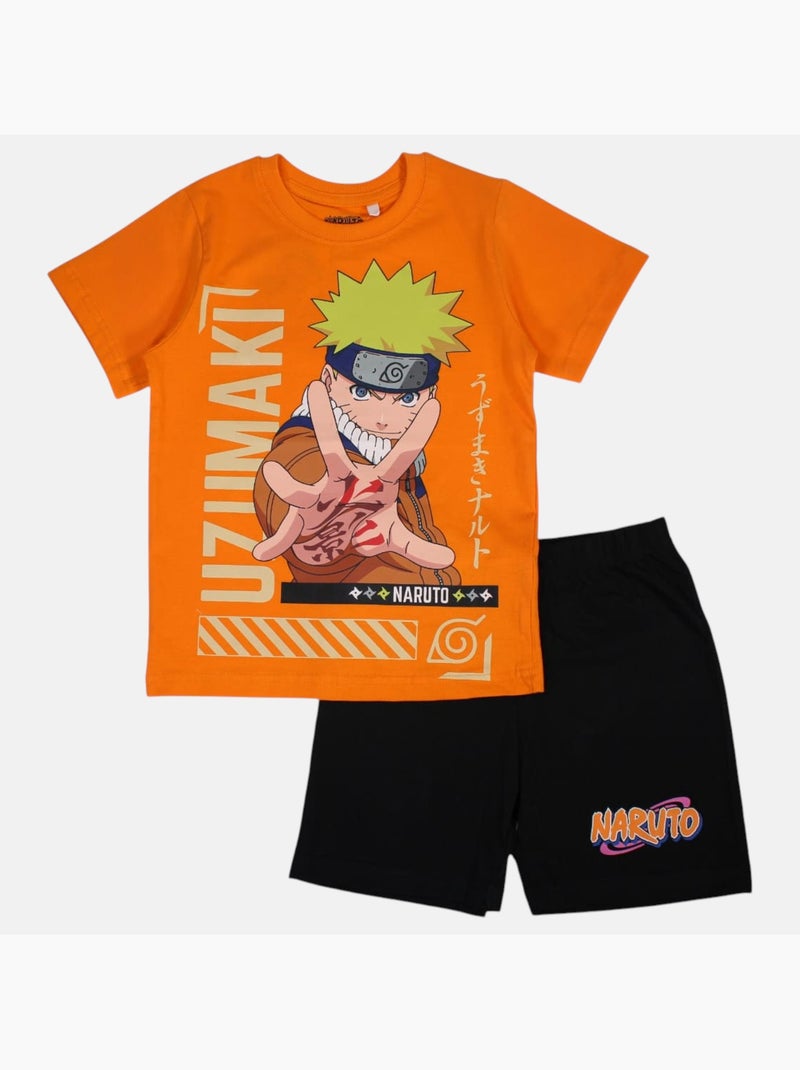 Naruto - Conjunto camiseta y short niño Naranja - Kiabi