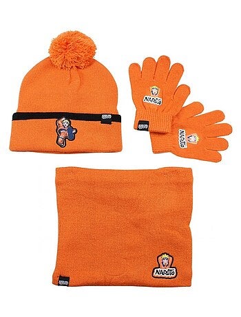 Naruto - Gorro, guantes y snood