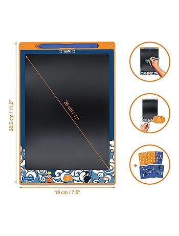 Naruto 11'' tableta de tinta electrónica multicolor para aprender a dibuTarro con plantillas
