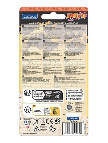 Naruto calculadora de bolsillo