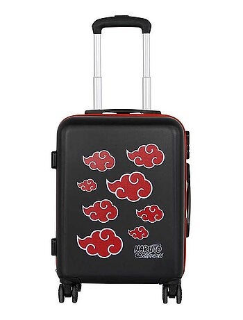 Naruto clouds maleta de cabina abs 4 ruedas, negro