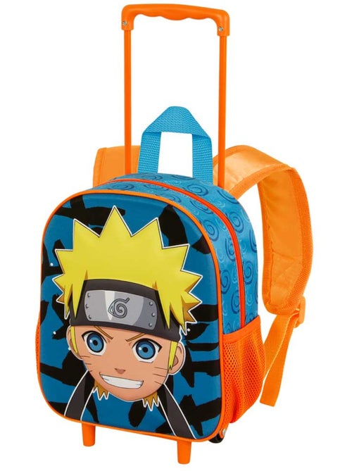 Naruto Happy Mochila 3D con Ruedas Pequeña, Azul - Kiabi