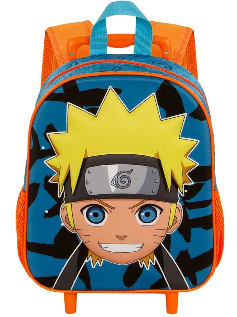 Naruto Happy Mochila 3D con Ruedas Pequeña, Azul Azul - Kiabi