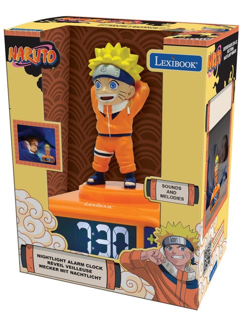 Naruto Luz nocturna Reloj despertador con sonidos - Kiabi