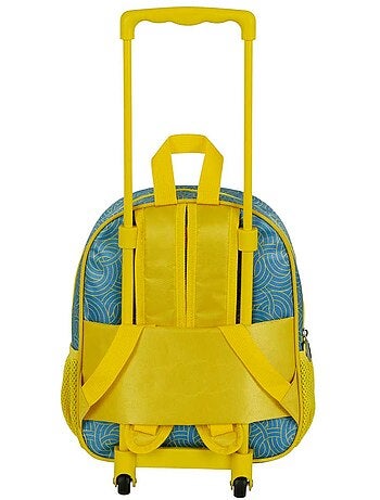 Naruto Peace Mochila 3D con Ruedas Pequeña, Multicolor