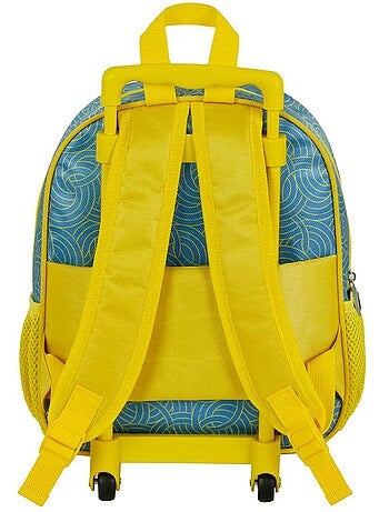 Naruto Peace Mochila 3D con Ruedas Pequeña, Multicolor