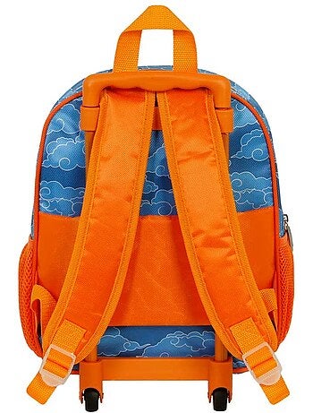 Naruto ramen mochila 3d con ruedas pequeña, azul