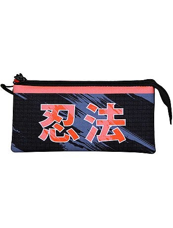 Naruto Shadow Estuche Portatodo Triple, Negro