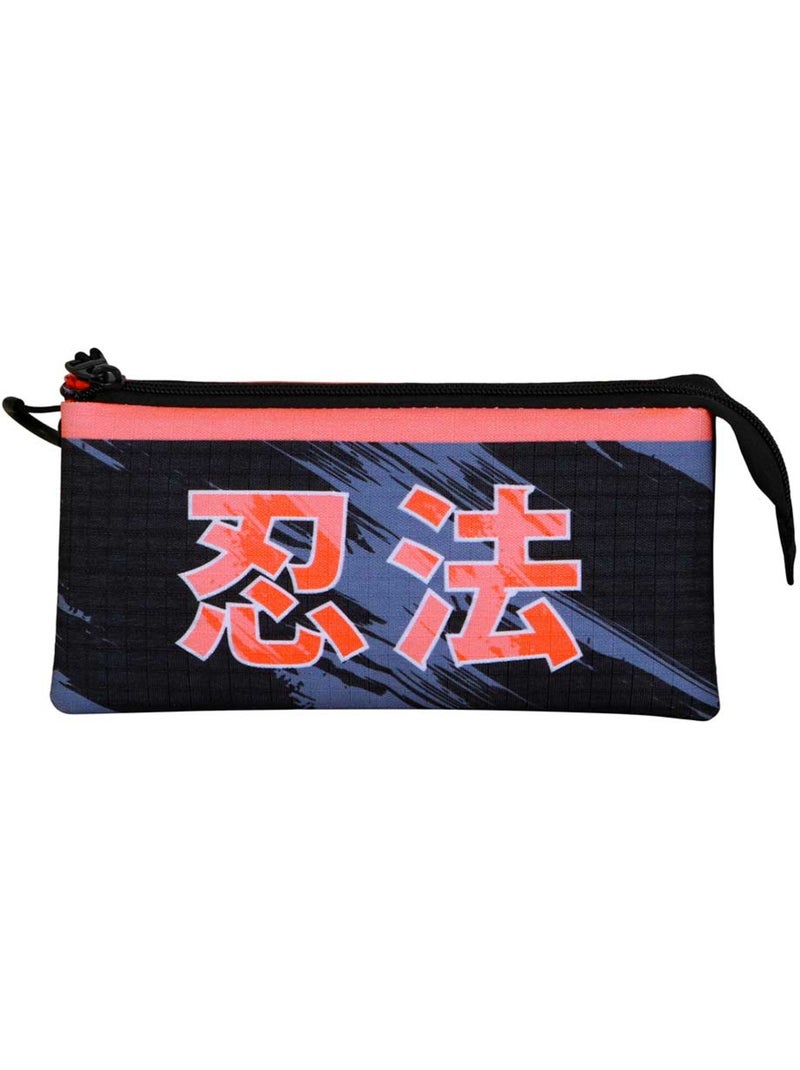 Naruto Shadow Estuche Portatodo Triple, Negro Negro - Kiabi