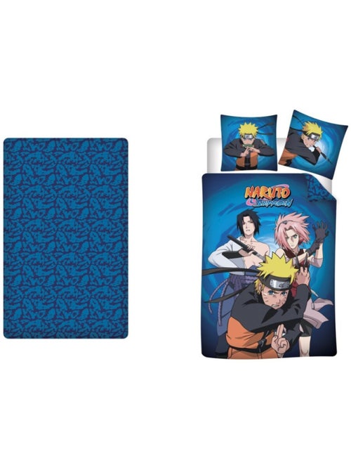 Naruto Shippuden - Juego de sabanas infantil de 3 piezas - Funda nórdica 140x200 cm - Kiabi Naruto Shippuden - Juego de sabanas infantil de 3 piezas - Funda nórdica 140x200 cm - Kiabi