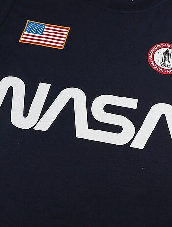 NASA - Camiseta Insignia de Algodón para Hombre