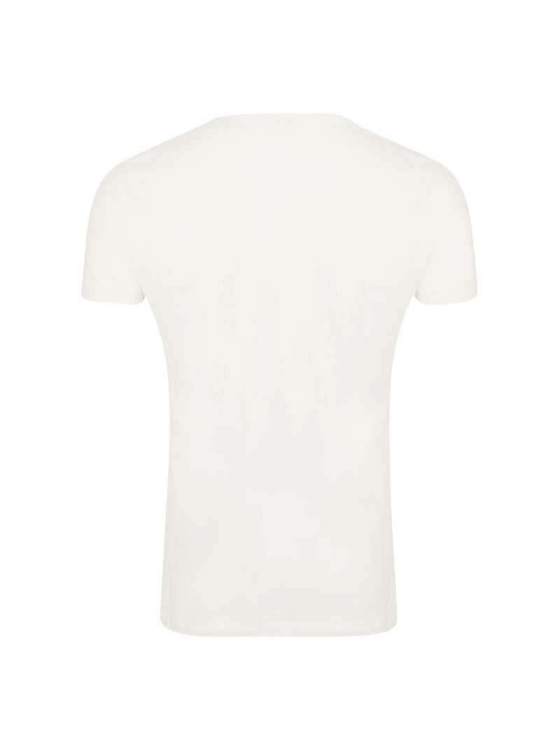 NASA - Camiseta Insignia de Algodón para Hombre Blanco Beige - Kiabi