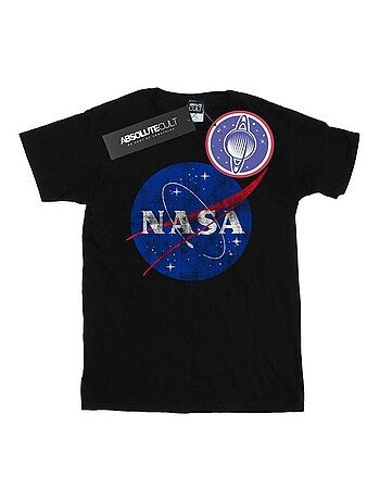 NASA - Camiseta Insignia Logo Envejecido para Hombre
